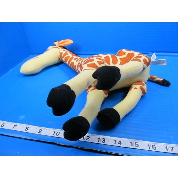 Madagascar Lot of 2 Melman Giraffe 14" & Marty Zebra 10" Plush Stuffed Animal - Picture 13 of 15